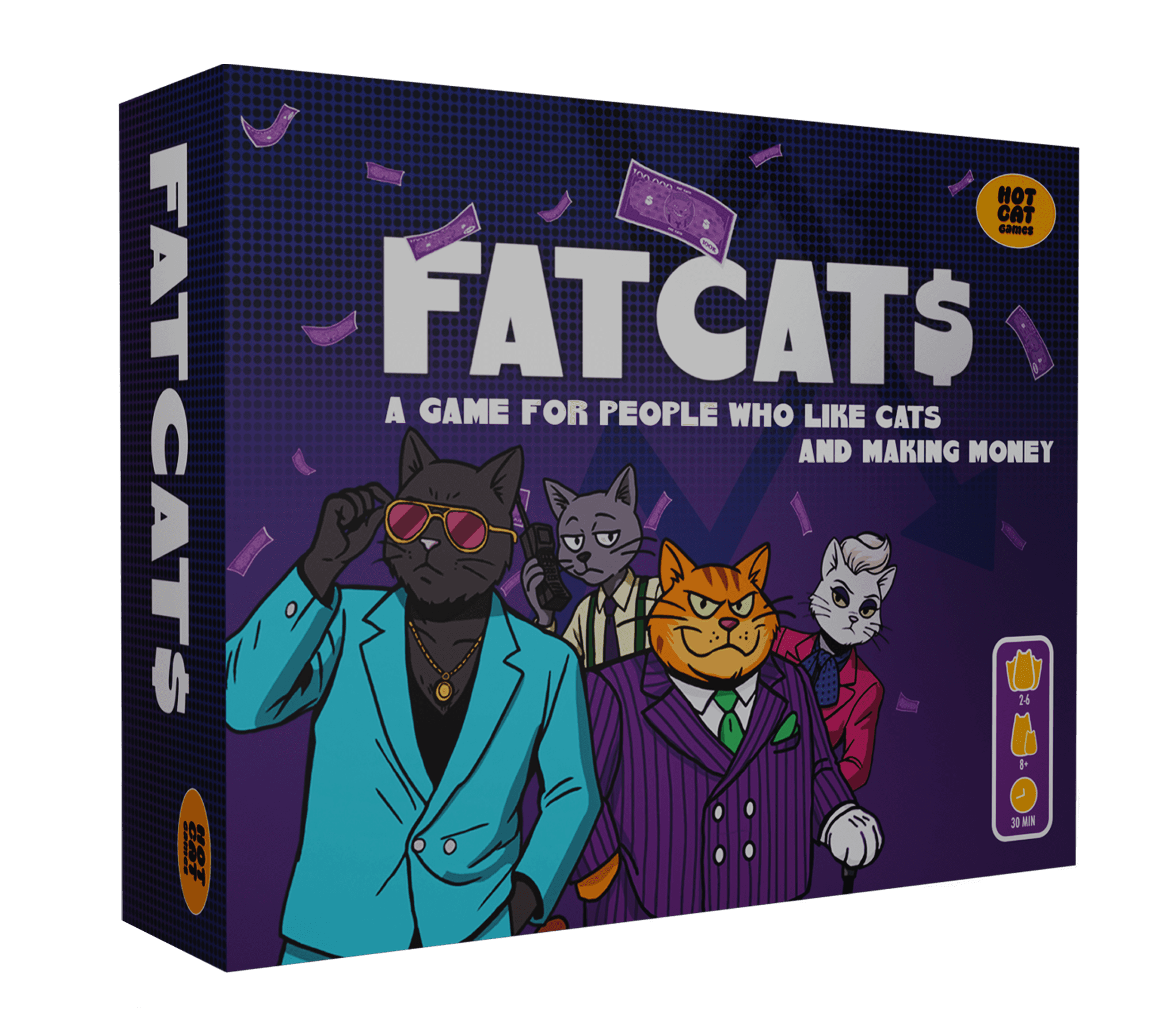 FAT CATS card game box