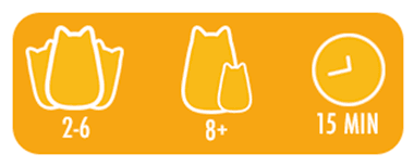 Furball Guide, 2-6 players, 8+, 15 minute playtime